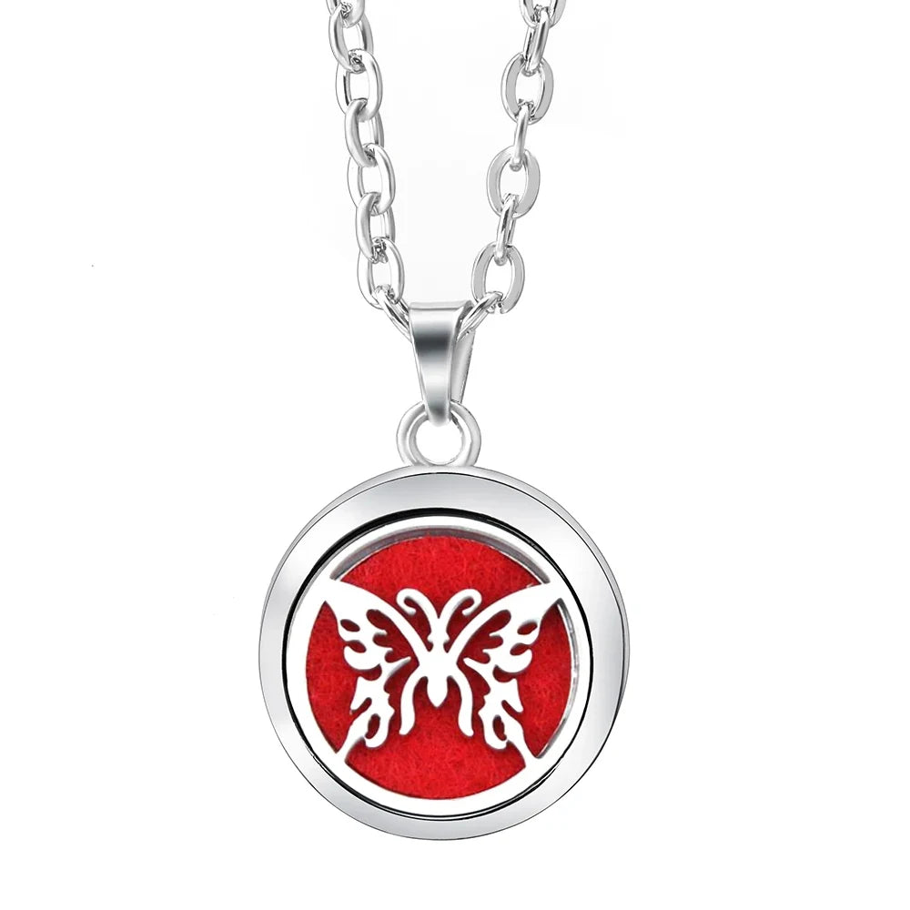 Essential Oil Diffuser Necklace – Stainless Steel Locket Pendant